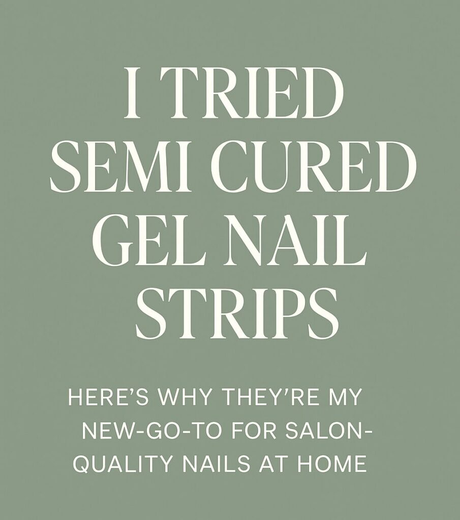 Stick-on gel nails trend